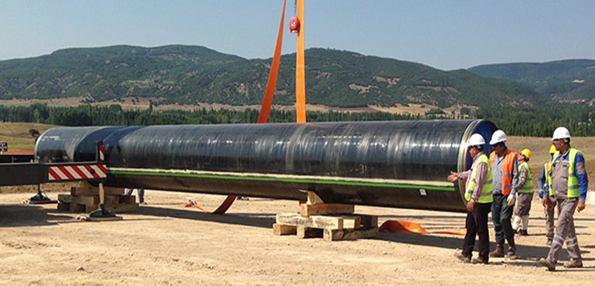 TANAP'ta İnşaatın Bir Aşaması Daha Geride Bırakıldı